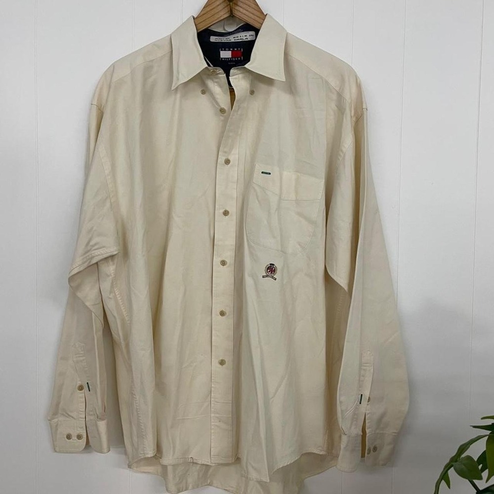 Vintage 90's Tommy Hilfiger Button Up shirt with Embroidered logo